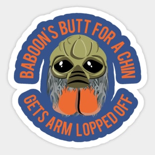 Ponda Baba's Chin Sticker